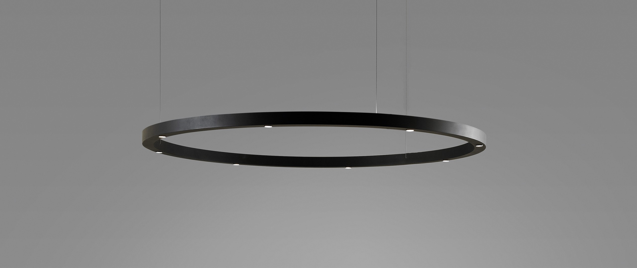 circular design suspension light