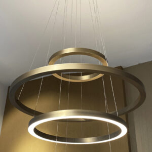 Insolit circular lamp powered by tensors